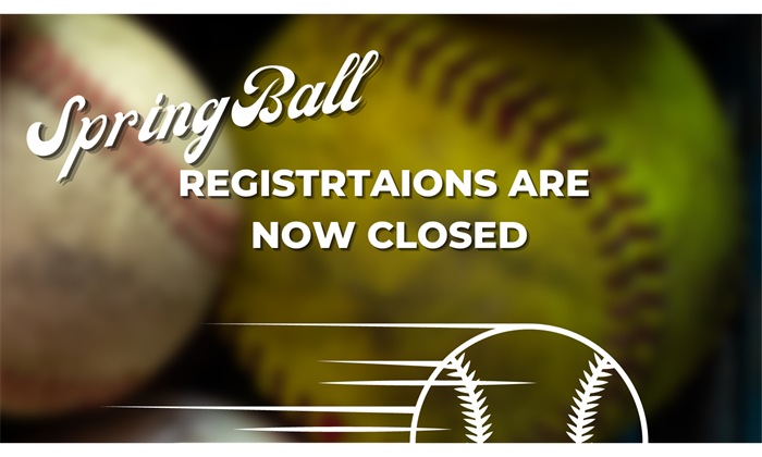 Softball, Baseball & Tball registrations are closed