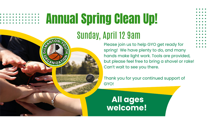 Annual Spring Clean up 